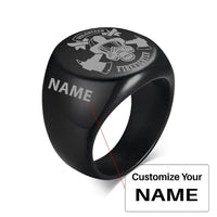 Thumbnail for Customisable Volunteer Firefighter Design 20MM Ring - view 5
