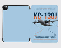 Thumbnail for KC-130J SUPER HERCULES design on light blue ipad tablet case