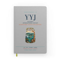 Thumbnail for Victoria International Airport (YYJ) design on light gray notebook