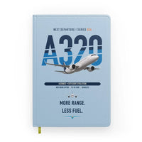 Thumbnail for Airbus A320neo design on light blue notebook