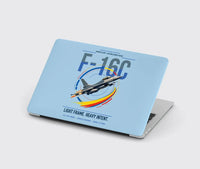 Thumbnail for F-16C Fighting Falcon design on light blue MacBook case