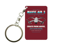 Thumbnail for DJI Mavic Air 2 Key Chain design on dark red key chain