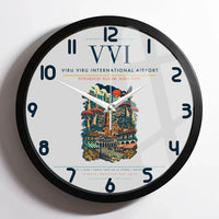 Thumbnail for Viru Viru International Airport VVI Wall-Clock Framed - Light Gray