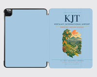 Thumbnail for Kertajati International Airport (KJT) design on light blue ipad tablet case