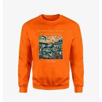 Thumbnail for VINTAGE G4411 - The Dawn Patrol Of Gulls - Designed Sweatshirts design on orange