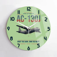 Thumbnail for AC-130J Ghostrider design on light green no frame wall clock