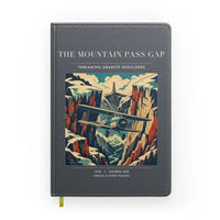 Thumbnail for VINTAGE G4253 - The Mountain Pass Gap - Designed Notebooks design on gray