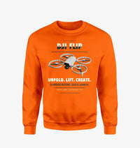 Thumbnail for DJI Flip design on orange sweatshirt