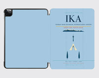 Thumbnail for Tehran Imam Khomeini International Airport (IKA) design on light blue ipad tablet case