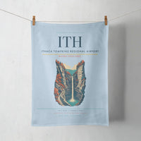Thumbnail for Ithaca Tompkins Regional Airport (ITH) design on light blue towel
