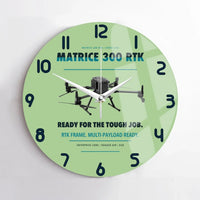 Thumbnail for DJI Matrice 300 RTK design on light green no frame wall clock