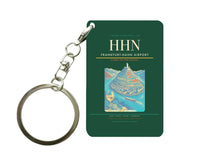 Thumbnail for Frankfurt-Hahn Airport (HHN) design on dark green key chain