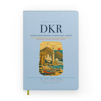 Thumbnail for Leopold Sedar Senghor International Airport (DKR) design on light blue notebook