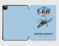 Thumbnail for Erickson S-64F Air Crane design on light blue ipad tablet case
