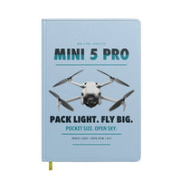 Thumbnail for DJI Mini 5 Pro design on light blue notebook