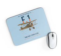 Thumbnail for Sopwith Camel F.1 design on light blue rectangle mouse pad