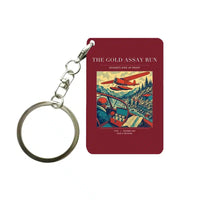Thumbnail for VINTAGE G4415 - The Gold Assay Run - Designed Key Chain design on darkred