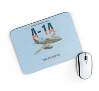 Thumbnail for Messerschmitt Me 262A-1a design on light blue rectangle mouse pad