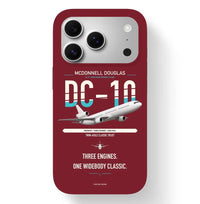 Thumbnail for McDonnell Douglas DC-10 design on dark red magsafe iphone case, for iPhone 17 Pro