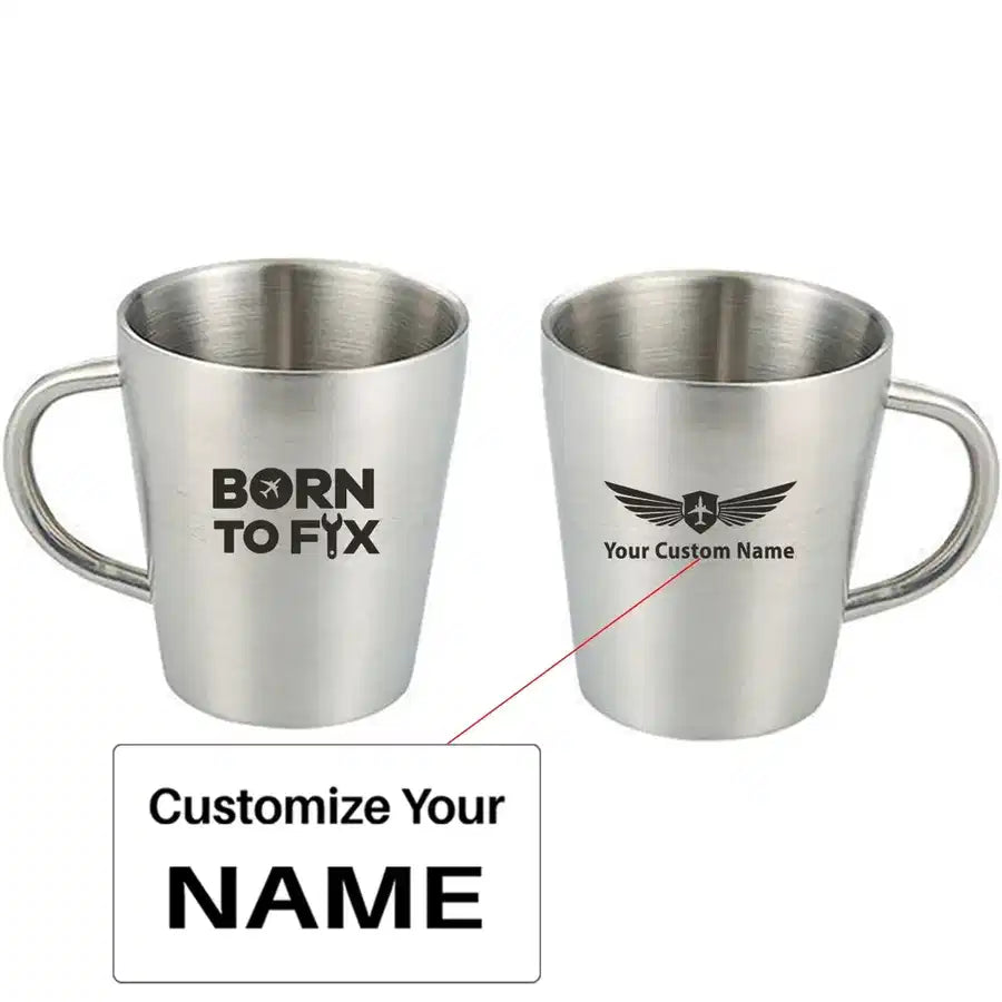 Customisable Born To Fix Airplanes Mug - view 5