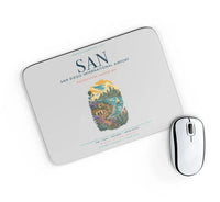 Thumbnail for San Diego International Airport (SAN) design on light gray rectangle mouse pad