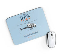 Thumbnail for Airbus H125 design on light blue rectangle mouse pad