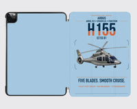 Thumbnail for Airbus H155 EC155 B1 design on light blue ipad tablet case