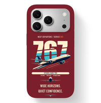 Thumbnail for Boeing 767-300ER design on dark red magsafe iphone case