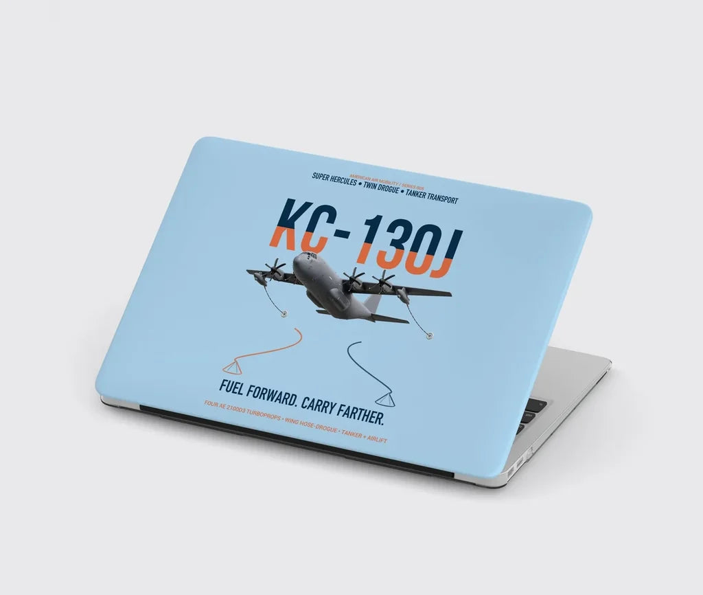 KC-130J SUPER HERCULES design on light blue MacBook case