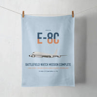 Thumbnail for E-8C Joint STARS design on light blue towel