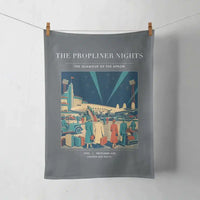 Thumbnail for VINTAGE G4080 - The Propliner Nights - Designed Towels design on gray