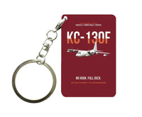 Thumbnail for KC-130F BuNo 149798 design on dark red designed key chain, double-side print
