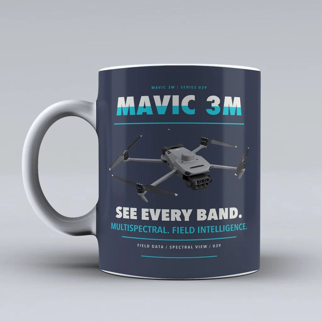 Mavic 3 Multispectral Mug design on dark blue dji