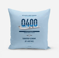 Thumbnail for De Havilland Dash 8-400 design on light blue pillow