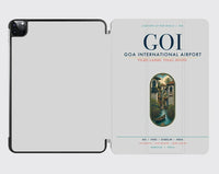 Thumbnail for Goa International Airport Dabolim (GOI) design on light gray ipad tablet case