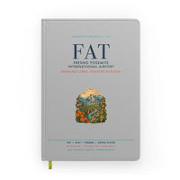 Thumbnail for Fresno Yosemite International Airport (FAT) design on light gray notebook