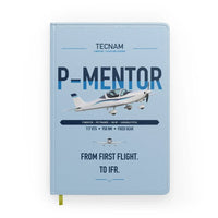 Thumbnail for Tecnam P-Mentor design on light blue notebook