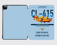 Thumbnail for Canadair CL-415 design on light blue ipad tablet case