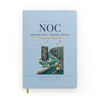 Thumbnail for Ireland West Airport Knock (NOC) design on light blue notebook