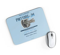 Thumbnail for PW1100G-JM design on light blue rectangle mouse pad