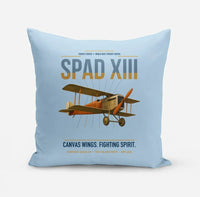 Thumbnail for SPAD XIII design on light blue pillow
