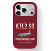 Thumbnail for Atlantique 2 Standard 6 design on dark red magsafe iphone case, for iPhone 17 Pro