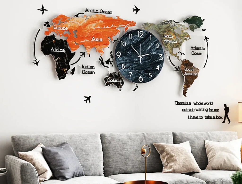 Colourful Acrylic & Decorative Wall Clock - view 5