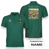 Thumbnail for VINTAGE G4539 - The Surplus Field - Double-Side Polo T-Shirt design on green+name