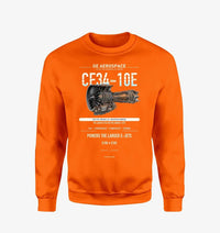 Thumbnail for CF34-10E design on orange sweatshirt