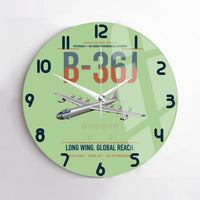 Thumbnail for B-36J Peacemaker design on light green no frame wall clock