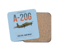 Thumbnail for A-20G Havoc design on light blue 1 piece coaster