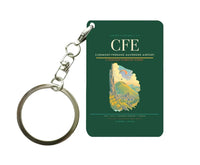Thumbnail for Clermont-Ferrand Auvergne Airport (CFE) design on dark green key chain