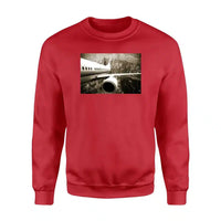 Thumbnail for Departing Aircraft & City Scene Sweatshirt - view 5