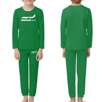 Thumbnail for The Embraer ERJ-175 children pajamas - Green